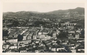 BEDARIEUX 2 Hérault, Vue Générale, noir glacé, dos blanc, neuve (34000024) - Bild 1 von 2
