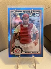 2023 JOHNNY BENCH Topps Series 2 Legends of the Game Blue Parallel Card #LG-23