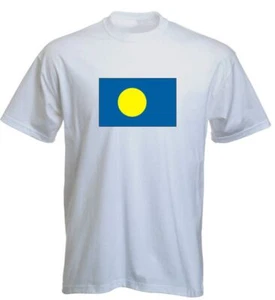 T-Shirt für Fußball LS137 Ländershirt mehrfarbig Palau - Palau mit Fahne - Bild 1 von 1