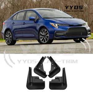 Black Mud Flaps Splashproof Fender Mudguard cover For Toyota Corolla 2020-2025 - Picture 1 of 4