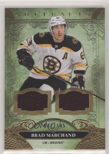 2020-21 Upper Deck Artifacts Stars Material Gold /145 Brad Marchand #120