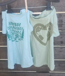 Gap Girls Sz Large Tshirts Lot Of 2 Ewoks Star Wars Nwot And Earth Short Sleeve - Picture 1 of 8