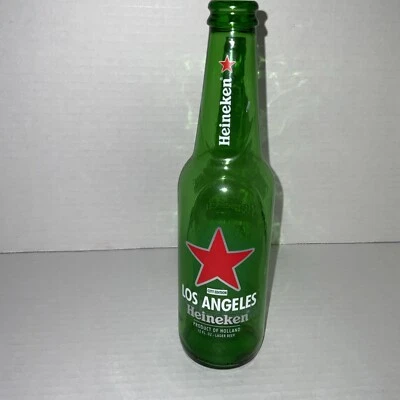 Коллекционная мужская, пещерная пивная бутылка Heineken пустая бутылка 9 дюймов Лос-Анджелес - Изображение 1 из 3
