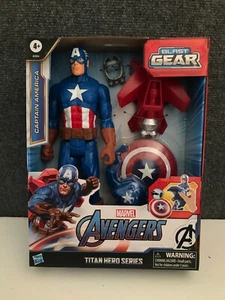 Marvel Avengers Captain America 12" Actionfigur Titan Hero Serie Blast Gear - Bild 1 von 7