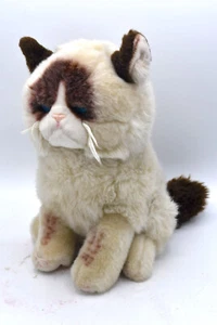 Gund Grumpy Cat Sitting Grey Eyes Plush Toy 9" Stuffed Animal Famous Internet - Picture 1 of 6
