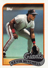 Kevin Mitchell 1989 Topps Base Baseball card #189 San Francisco Giants