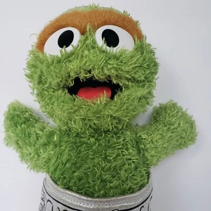 "Muñeca de peluche Gund Sesame Street Oscar the Grouch 2003 bote de basura 10" - Imagen 1 de 8