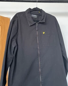 Lyle & Scott 100% Cotton Men’s black bomber Jacket, Size M  - Picture 1 of 6
