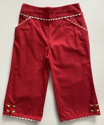 Pantalones Gymboree Holland Days Capri Largo Rojo Tulipán Niña Talla 4 Nuevos con Etiquetas Foto 1 de 2