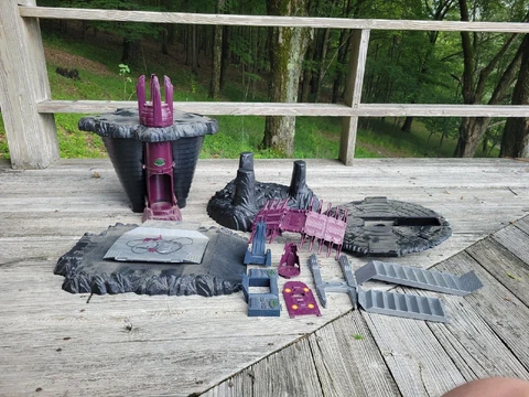 Batman Forever Batcave Playset Kenner 1995 Vintage Incomplete Parts Shell Pieces Cover