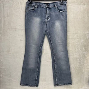 Daisy Fuentes Womens Size 14 Faded Blue Bootcut Jeans Cotton Spandex Blend - Picture 1 of 12