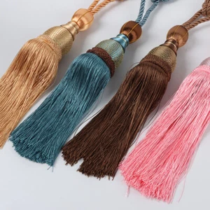 2 Piezas Corbatas Cortina Borla Cuerda Torcida Corbatas Ventana Decoración Moderna Nuevo - Imagen 1 de 21