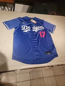 New OHTANI #17 Nike MLB LA Dodgers Jersey Mens Size Medium Blue. 175. TAG - Picture 1 of 8