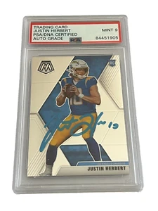 Panini Mosaic 2020 Justin Herbert #204 automático PSA 9 qty - Imagen 1 de 2