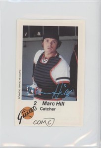 1980 KNBR San Francisco Giants San Francisco Police Marc Hill #2