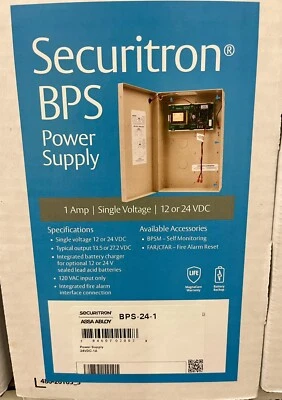 Securitron ASSA ABLOY BPS-12/24-1 Power Supply