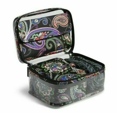 Juego de cosméticos de viaje VERA BRADLEY 4 piezas organizador de maquillaje KIEV PAISLEY NUEVO CON ETIQUETAS #19812 Foto 1 de 4