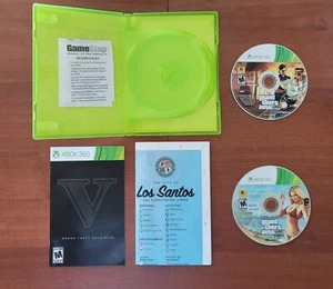 Xbox 360 Grand Theft Auto V GTA 5 komplett mit Kartenhandbuch & 2 Discs - Bild 1 von 6