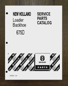 Tractor Service Parts Manual Fits Ford 675D (4) Cylinder Backhoe Loader - PAPER - Picture 1 of 19