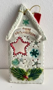 Kunsthandwerk Keramik Weihnachten Haus Handmade GK08 (2401DM70) 02/25 - Bild 1 von 5