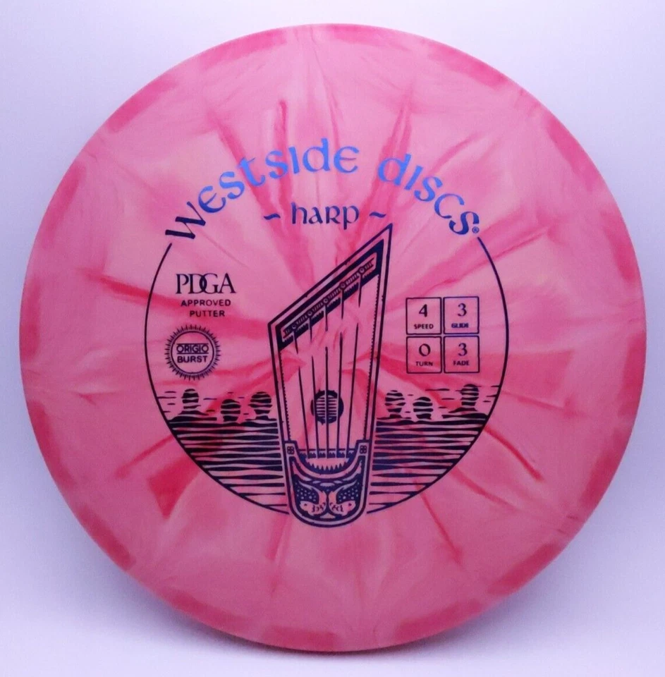 Westside Discs Harp Golf Disc Origio Burst Plastic Red 176 grams - Image 1 of 1