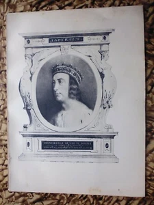 Gravure 1934: Le bourbonnais: PIERRE II Duc de Bourbonnais,Comte d'Auvergne - Picture 1 of 1