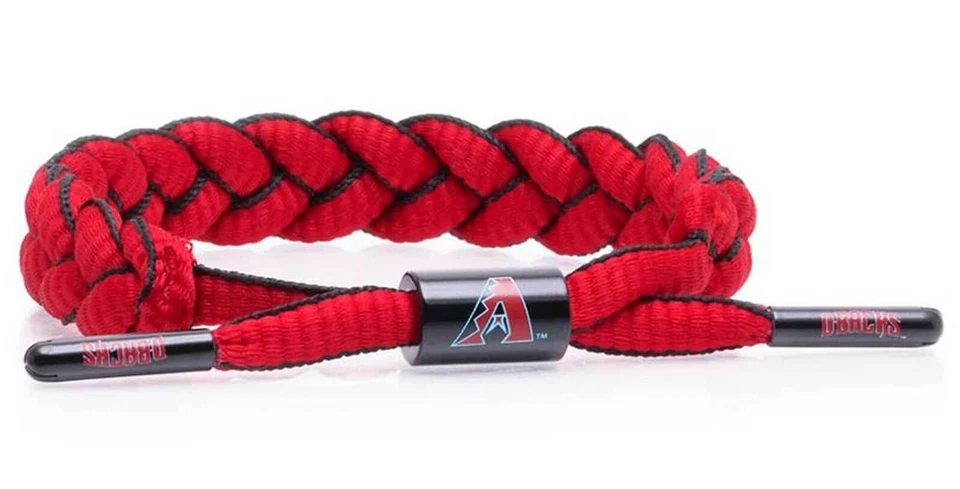 Rastaclat Baseball Arizona Diamondbacks Infield Braided Bracelet - Red/Black - Image 1 of 1
