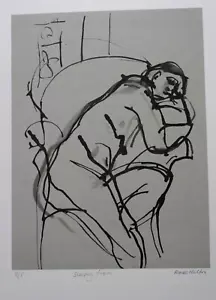 Rose Hilton (1931 - 2019) AP signierter Siebdruck. Schlaffigur - Bild 1 von 4