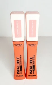 2x Loreal Paris Pro Matte Infallible Liquid Lipstick #826 Mademoiselle Mango - Bild 1 von 3