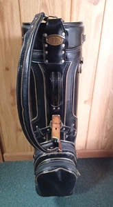 Vintage BURTON Black Golf Bag - Single Strap, w/Rain Hood - Picture 1 of 14