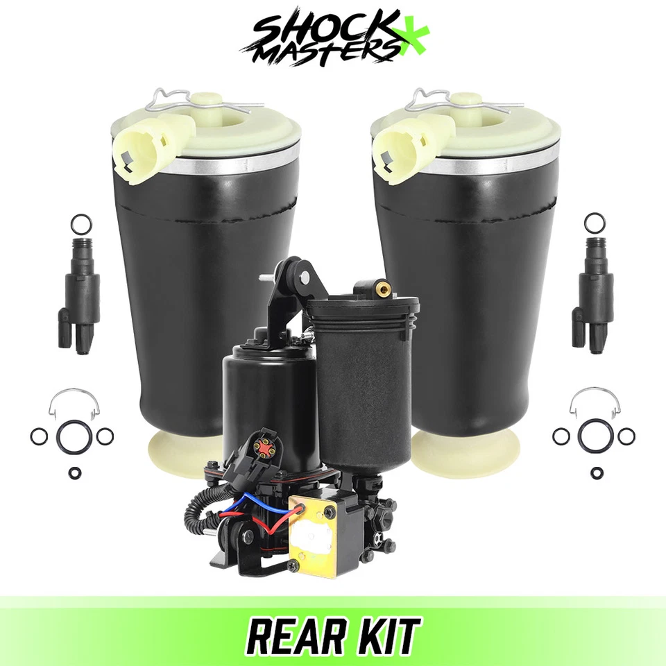 Rear Air Springs Solenoids with Air Compressor for 1990-1997 Lincoln Town Car - Imagem 1 de 1