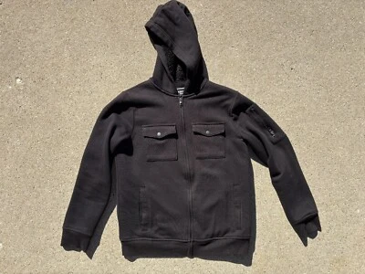 Urban Pipeline подростков мальчиков молнии с капюшоном шерпа с подкладкой куртка черный L большой 14/16 - Изображение 1 из 4