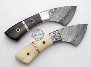 2 Stück 6,00" Sonderanfertigung schönes Damaststahl Enthäutung Jagdmesser (2093 - Bild 1 von 4