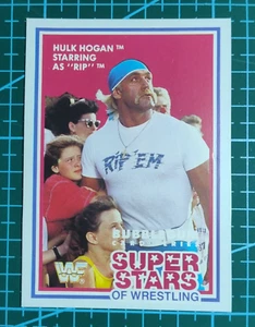 '89 - 1990 WWF Superstars of Wrestling HULK HOGAN - RIP Market Scene card MSL S3 - Picture 1 of 4
