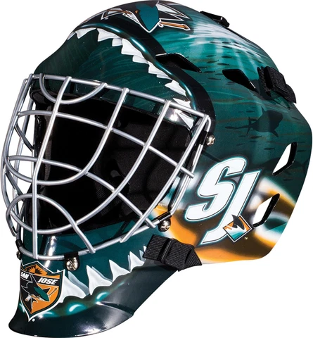 San Jose Sharks Unsigned Franklin Sports Full-Size Goalie Mask Cover