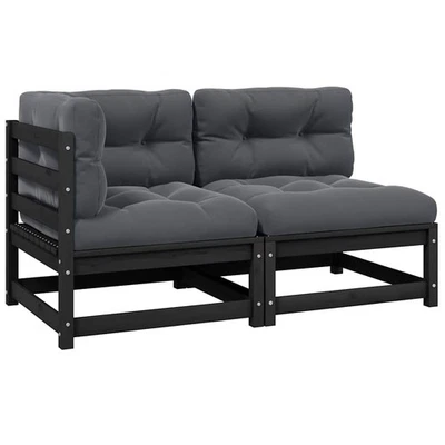 Garten Lounge Set Kissen Sofa Sitzgruppe Gartenmöbel Massivholz Kiefer vidaXL - Bild 1 von 4
