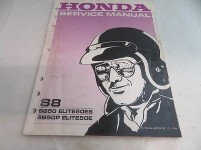 Honda SB50 ELITE50ES 1988 SB50P ELITE50E manual de servicio OEM  Foto 1 de 4