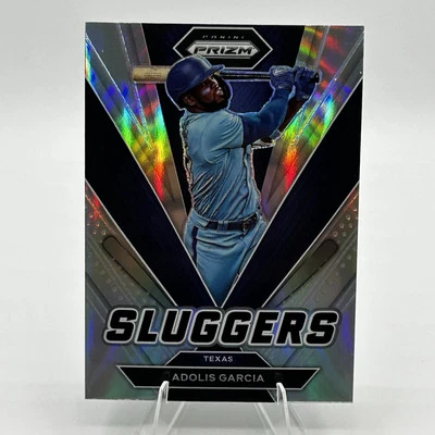 2022 Panini Prizm Sluggers#SL-8 Adolis Garcia Texas Rangers Silver Prizm - Image 1 of 4