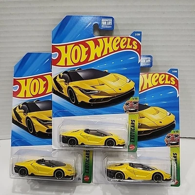 Hot Wheels 2026 Case A Lamborghini Centenario Roadster '16 / 3 Pack Yellow Lambo - Image 1 of 4