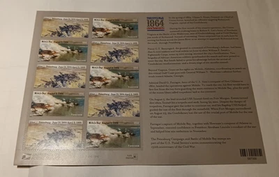 Scott 4910-11 - Civil War 1864 Sheet of 12 - MNH - Image 1 of 2