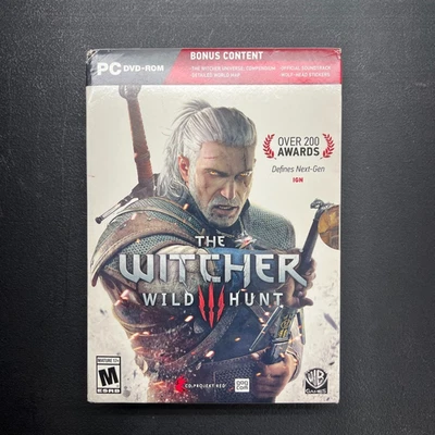 The Witcher 3 Wild Hunt PC DVD-ROM Game Of The Year 4-Disc Set Video Game - Image 1 of 4