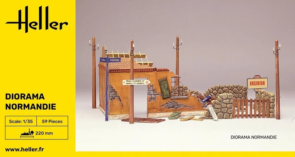 HEL81250 - Heller 1:35 - Normandy Ruin Diorama - Image 1 of 1