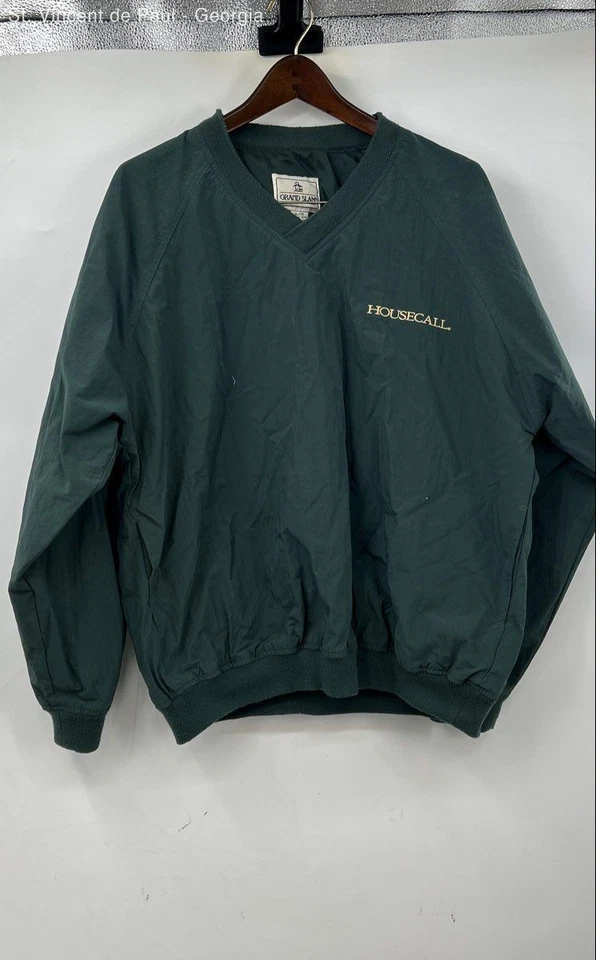 Chaqueta cortavientos suéter verde Grand Slam para hombre XL vintage Foto 1 de 4