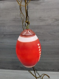Vintage Hänge Glas Fußball Swag Licht Lampe Retro Sport Deko Mann Höhle Bar - Bild 1 von 10