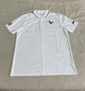 Hombres Mediano Nike Houston Texans Lateral en el Campo Equipo Entrenador Polo Dri-Fit Camisa - Imagen 1 de 6