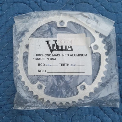 Vintage Vuelta Chainring 14445 USA 144 BCD 45T Track Bike Bicycle Silver NOS USA - Image 1 of 2
