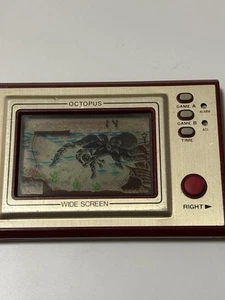 JUEGO Y RELOJ NINTENDO Octopus Pantalla Ancha 1981 Directo Desde Japón Muy Raro - Imagen 1 de 11