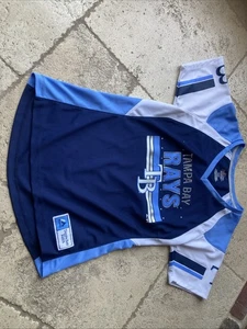 Tampa Bay Rays Damen V-Neck Trikot Shirt Majestic MLB Größe Medium - Bild 1 von 6