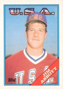 1988 Topps Traded #1T Jim Abbott - Picture 1 of 2