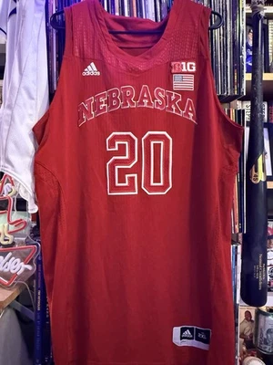 Nebraska Basketball authentic Adidas Jersey 2XL football Baseball - Image 1 of 4